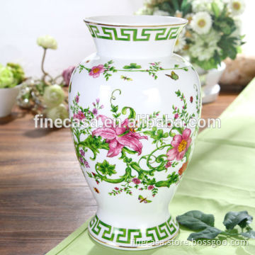 Elegant Fine New Bone China Ceramic Vase with Flower Design of In April